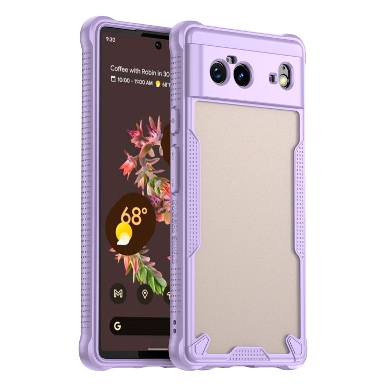 Armor Glaze PC Hybrid TPU Phone Case, For Google Pixel 8, For Google Pixel 6a, For Google Pixel 6 Pro, For Google Pixel 6, For Google Pixel 5a