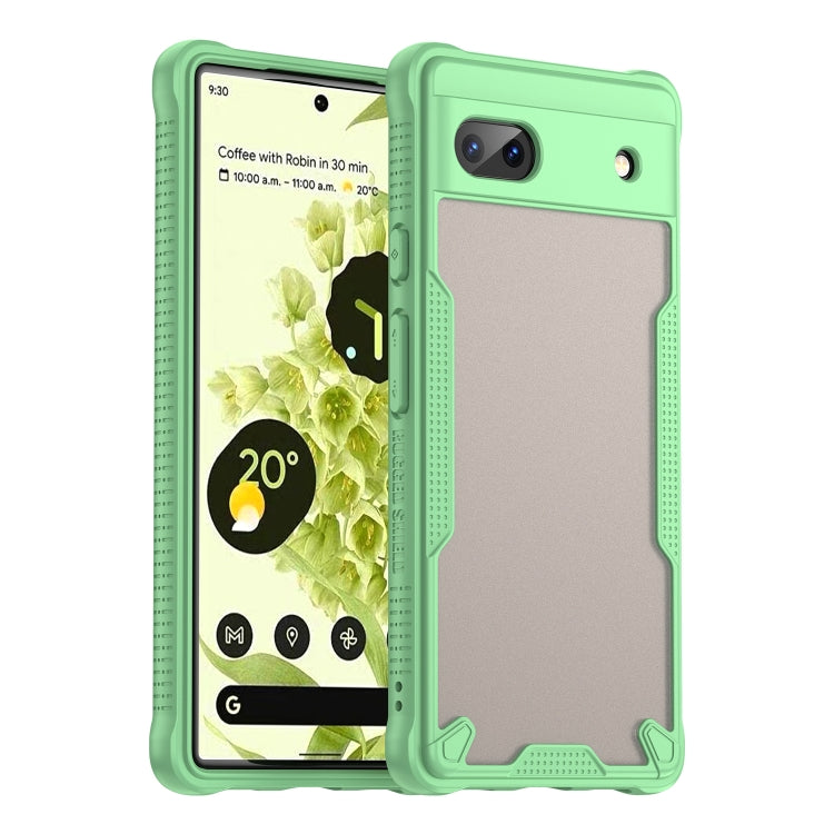 Armor Glaze PC Hybrid TPU Phone Case, For Google Pixel 8, For Google Pixel 6a, For Google Pixel 6 Pro, For Google Pixel 6, For Google Pixel 5a