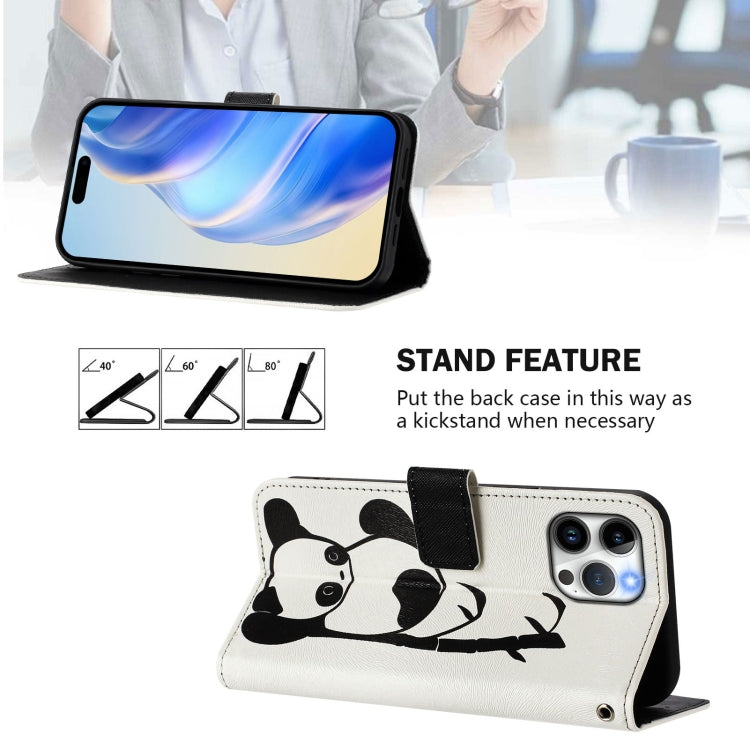 Art Colored Drawing Pattern Leather Phone Case, For iPhone 13 Pro