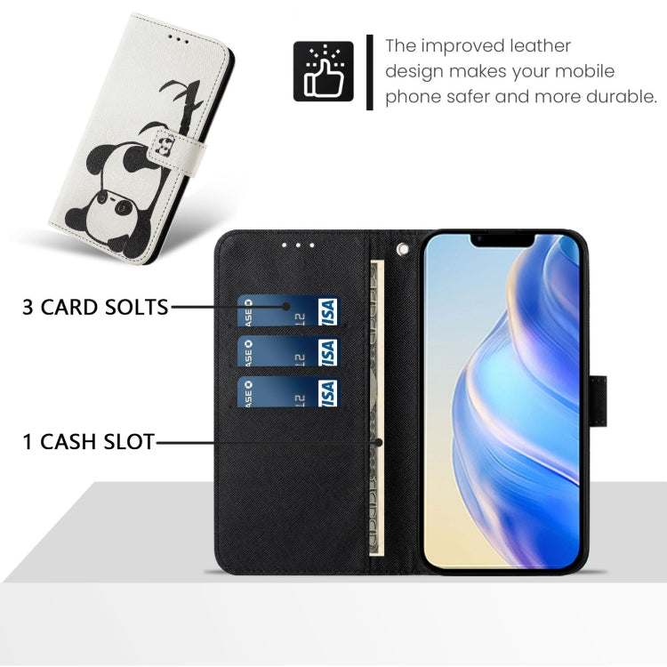 Art Colored Drawing Pattern Leather Phone Case, For iPhone 13 Pro
