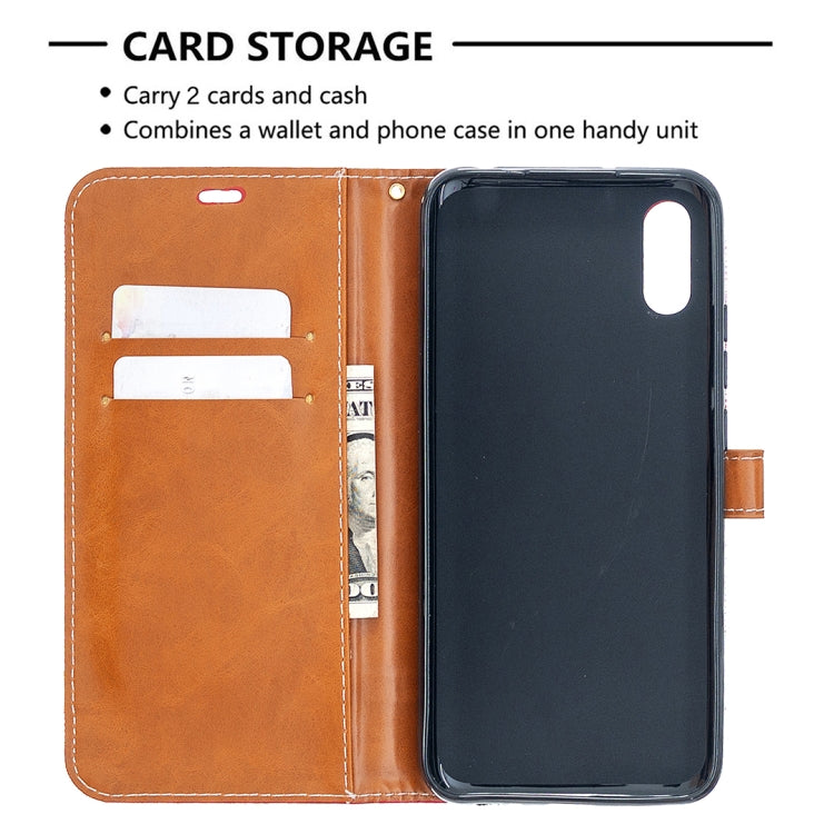 Color Matching Denim Texture Horizontal Flip Leather Case with Holder & Card Slots & Wallet & Lanyard, For Xiaomi Redmi 9A, For Xiaomi Redmi 9C