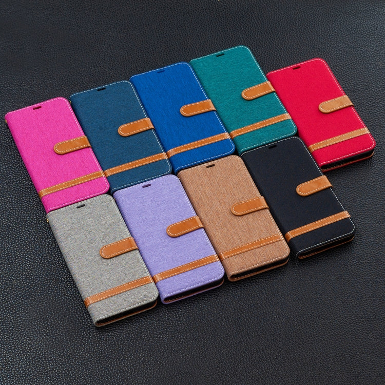 Color Matching Denim Texture Horizontal Flip Leather Case with Holder & Card Slots & Wallet & Lanyard, For Xiaomi Redmi 9A, For Xiaomi Redmi 9C