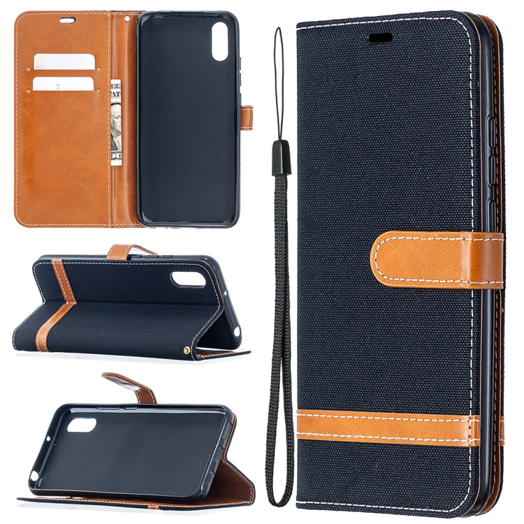 Color Matching Denim Texture Horizontal Flip Leather Case with Holder & Card Slots & Wallet & Lanyard, For Xiaomi Redmi 9A, For Xiaomi Redmi 9C
