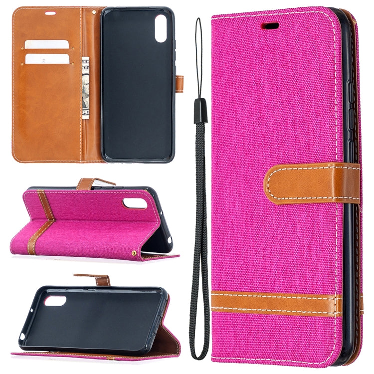 Color Matching Denim Texture Horizontal Flip Leather Case with Holder & Card Slots & Wallet & Lanyard, For Xiaomi Redmi 9A, For Xiaomi Redmi 9C