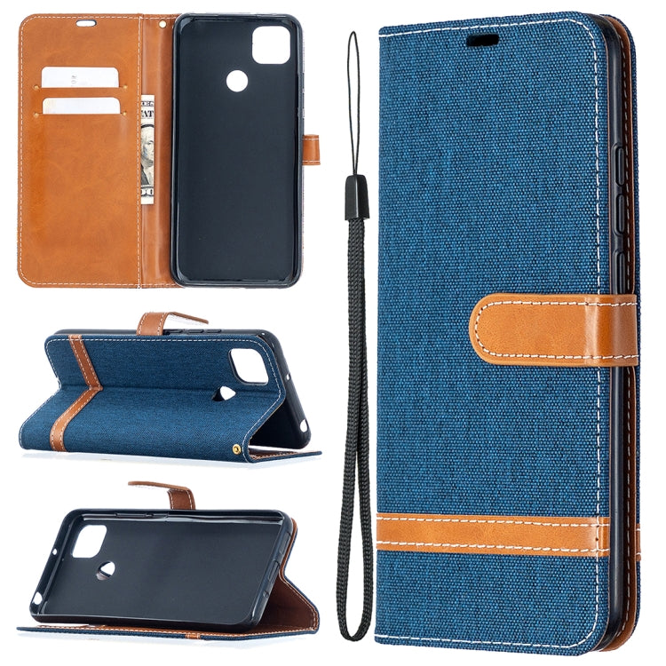 Color Matching Denim Texture Horizontal Flip Leather Case with Holder & Card Slots & Wallet & Lanyard, For Xiaomi Redmi 9A, For Xiaomi Redmi 9C