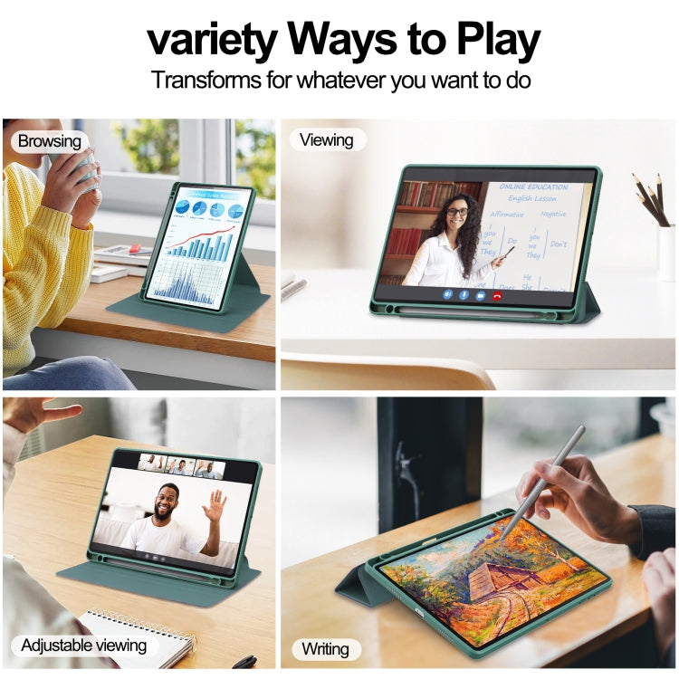 Tri-Fold Holder Rotation Leather Tablet Case, For Honor Pad X8b / X8a