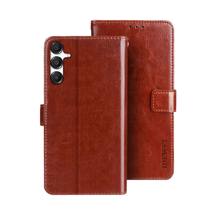 idewei Crazy Horse Texture Leather Phone Case, For Samsung Galaxy A16 5G, For Samsung Galaxy A06 4G