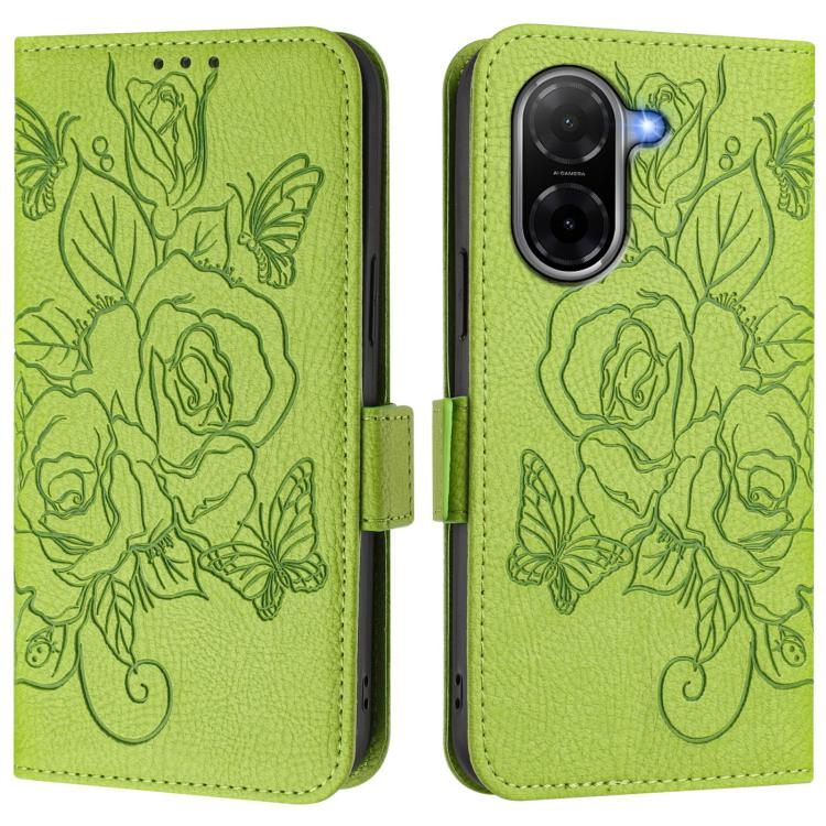 Embossed Rose RFID Anti-theft Leather Phone Case, For Redmi A7 / A5 4G 171mm / Poco C71, For Redmi K90 Max 5G, For Redmi A7 Pro 171mm / Poco C85x 5G / C81, For Redmi 15a 5G, For Redmi Turbo 5 Max / Poco X8 Pro Max                                       ...