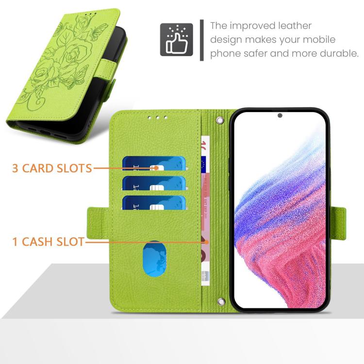 Embossed Rose RFID Anti-theft Leather Phone Case, For Redmi A7 / A5 4G 171mm / Poco C71, For Redmi K90 Max 5G, For Redmi A7 Pro 171mm / Poco C85x 5G / C81, For Redmi 15a 5G, For Redmi Turbo 5 Max / Poco X8 Pro Max                                       ...