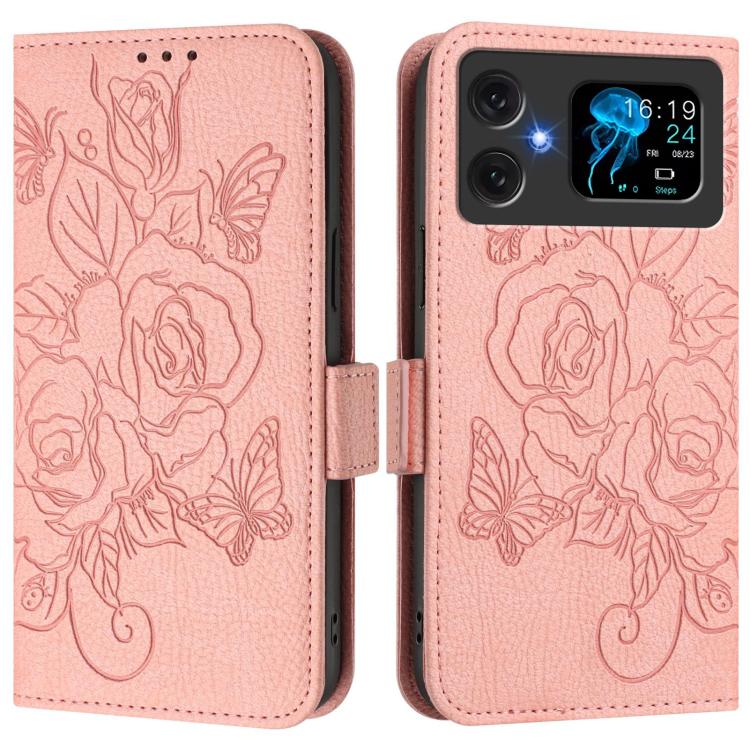 Embossed Rose RFID Anti-theft Leather Phone Case, For Cubot A40, For Cubot P90, For Cubot A30, For Cubot A20, For Cubot Max 5, For Cubot A10, For Cubot Note 40, For Cubot P50