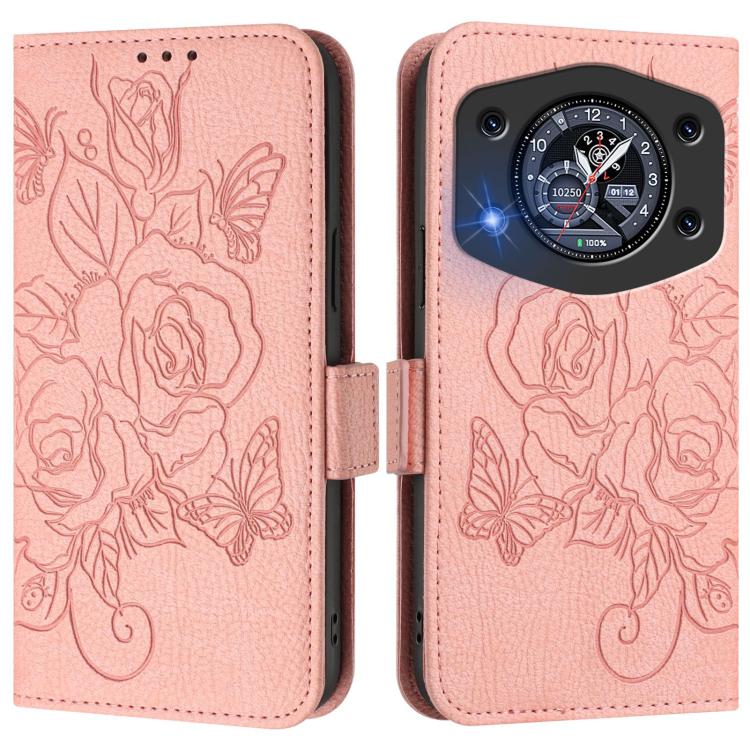 Embossed Rose RFID Anti-theft Leather Phone Case, For Cubot A40, For Cubot P90, For Cubot A30, For Cubot A20, For Cubot Max 5, For Cubot A10, For Cubot Note 40, For Cubot P50