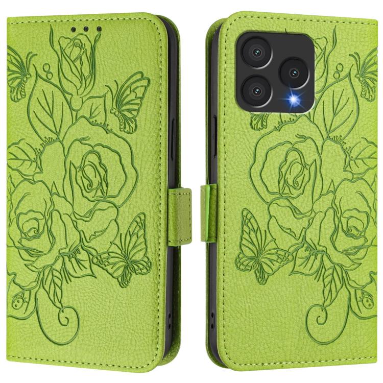 Embossed Rose RFID Anti-theft Leather Phone Case, For Cubot A40, For Cubot P90, For Cubot A30, For Cubot A20, For Cubot Max 5, For Cubot A10, For Cubot Note 40, For Cubot P50