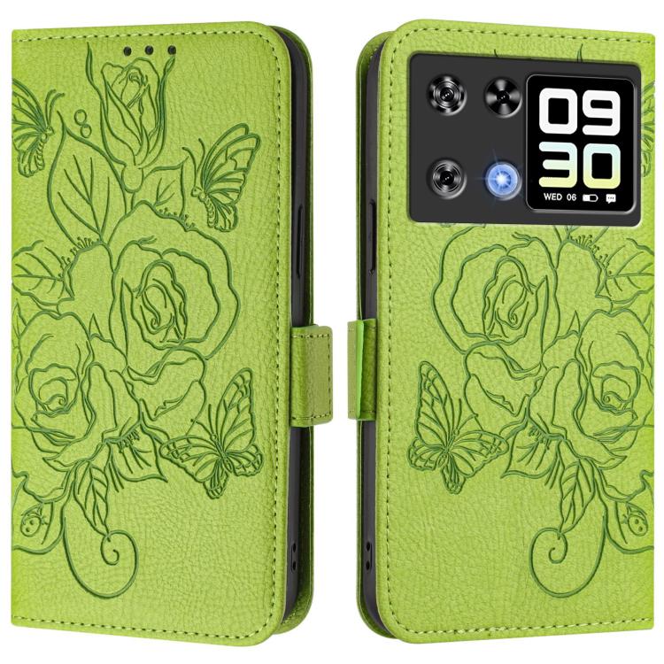 Embossed Rose RFID Anti-theft Leather Phone Case, For Cubot A40, For Cubot P90, For Cubot A30, For Cubot A20, For Cubot Max 5, For Cubot A10, For Cubot Note 40, For Cubot P50