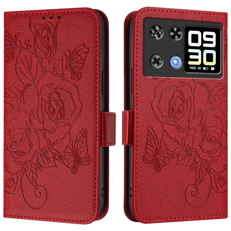 Embossed Rose RFID Anti-theft Leather Phone Case, For Cubot A40, For Cubot P90, For Cubot A30, For Cubot A20, For Cubot Max 5, For Cubot A10, For Cubot Note 40, For Cubot P50