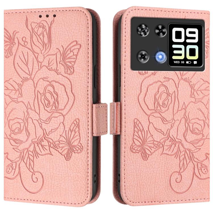 Embossed Rose RFID Anti-theft Leather Phone Case, For Cubot A40, For Cubot P90, For Cubot A30, For Cubot A20, For Cubot Max 5, For Cubot A10, For Cubot Note 40, For Cubot P50
