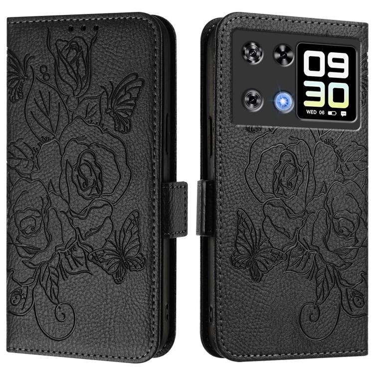 Embossed Rose RFID Anti-theft Leather Phone Case, For Cubot A40, For Cubot P90, For Cubot A30, For Cubot A20, For Cubot Max 5, For Cubot A10, For Cubot Note 40, For Cubot P50