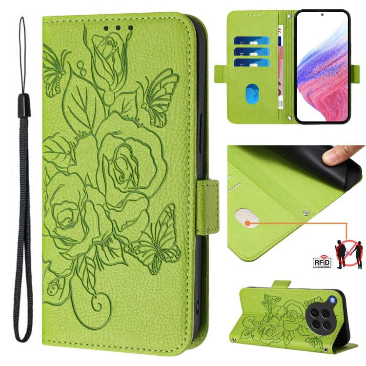 Embossed Rose RFID Anti-theft Leather Phone Case, For OPPO K13 Turbo 5G, For OPPO Reno14 F 5G, For OPPO A5x 5G / 4G Global, For OPPO A9 4G / A5 4G / A11 4G, For OPPO Reno14 Pro Global, For OPPO Reno14 Global, For OPPO Find X8s+ 5G, For OPPO Find X8s 5G