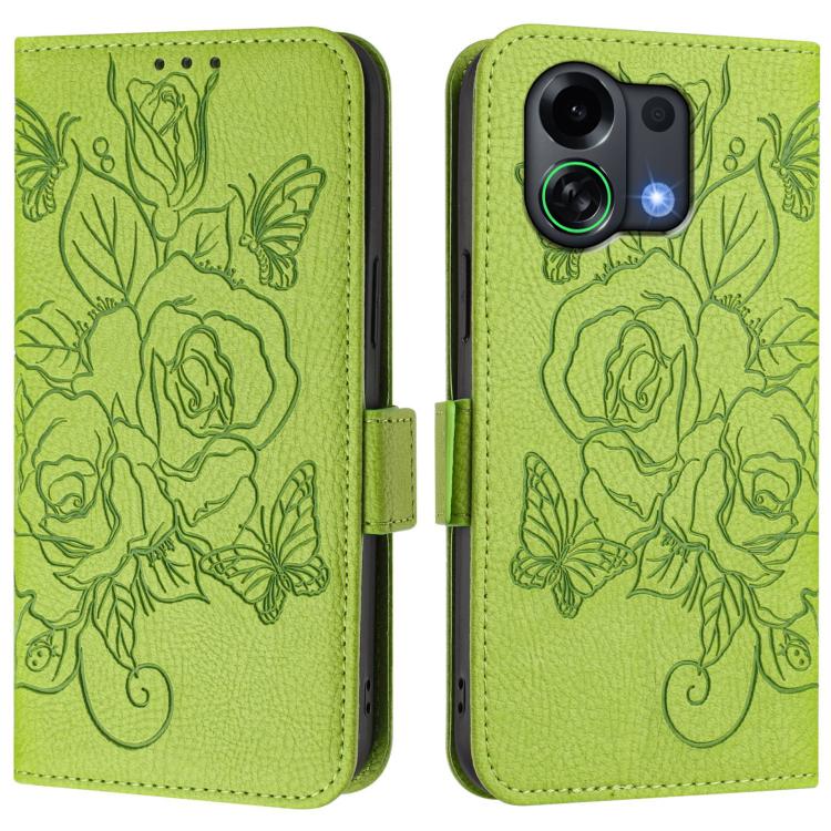 Embossed Rose RFID Anti-theft Leather Phone Case, For OPPO K13 Turbo 5G, For OPPO Reno14 F 5G, For OPPO A5x 5G / 4G Global, For OPPO A9 4G / A5 4G / A11 4G, For OPPO Reno14 Pro Global, For OPPO Reno14 Global, For OPPO Find X8s+ 5G, For OPPO Find X8s 5G