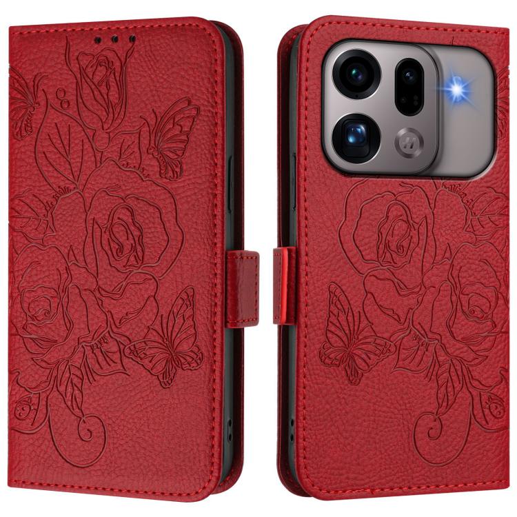Embossed Rose RFID Anti-theft Leather Phone Case, For OPPO Reno13 F 5G / Reno13 A, For OPPO Reno16 F 5G / Reno16 FS 5G, For OPPO Reno16 5G / Reno16 Pro 5G Global, For OPPO Find X9s Pro 5G, For OPPO Find X9 Ultra, For OPPO Find X9, For OPPO A6 GT 5G    ...
