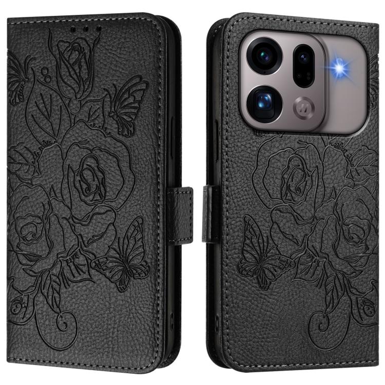 Embossed Rose RFID Anti-theft Leather Phone Case, For OPPO Reno13 F 5G / Reno13 A, For OPPO Reno16 F 5G / Reno16 FS 5G, For OPPO Reno16 5G / Reno16 Pro 5G Global, For OPPO Find X9s Pro 5G, For OPPO Find X9 Ultra, For OPPO Find X9, For OPPO A6 GT 5G    ...