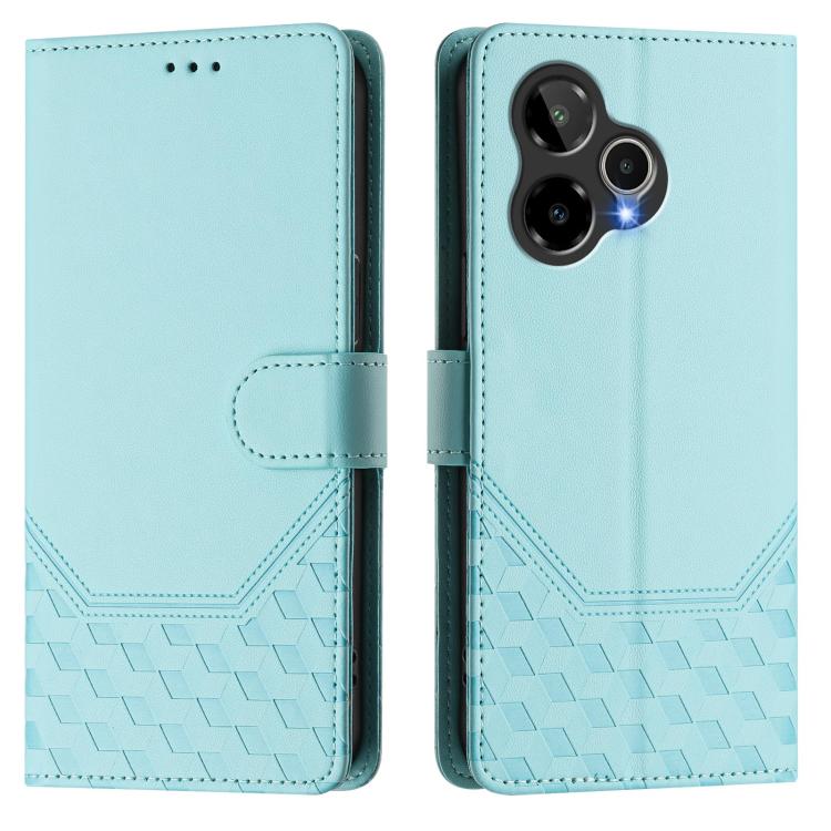 Honeycomb Embossing RFID Leather Phone Case, For Cricket Icon Plus 2026 / Icon 7 5G, For Cricket Icon 6