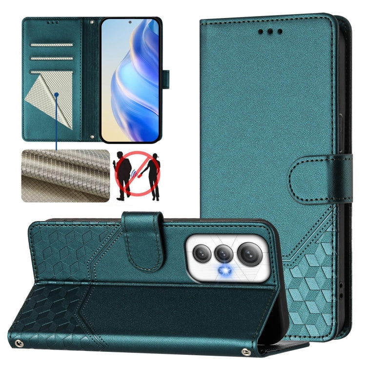 Honeycomb Embossing RFID Leather Phone Case, For Cubot A40, For Cubot P90, For Cubot A30, For Cubot A20, For Cubot Max 5, For Cubot A10, For Cubot Note 40, For Cubot P50