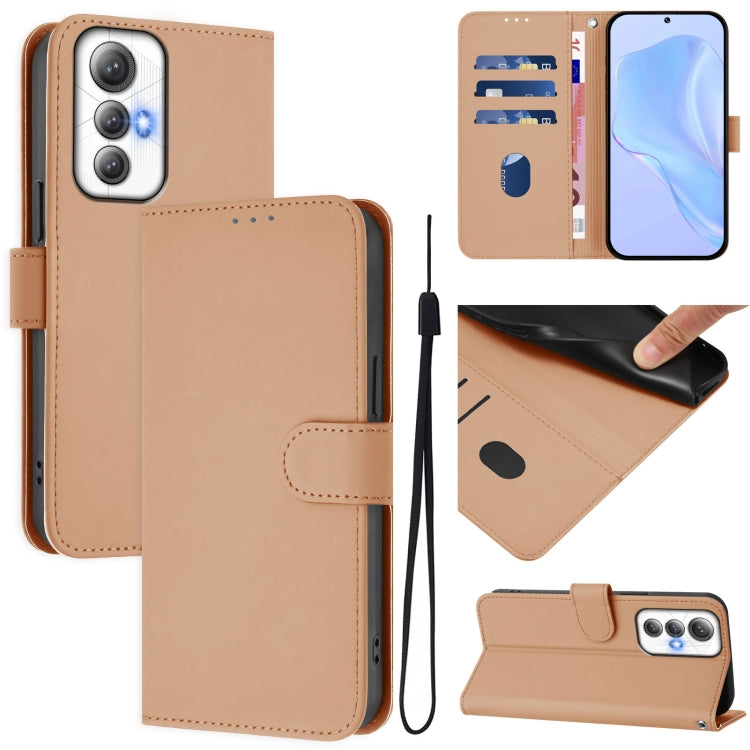 Skin Feel Solid Color Leather Phone Case with Lanyard, For Cubot Max 5, For Cubot A10