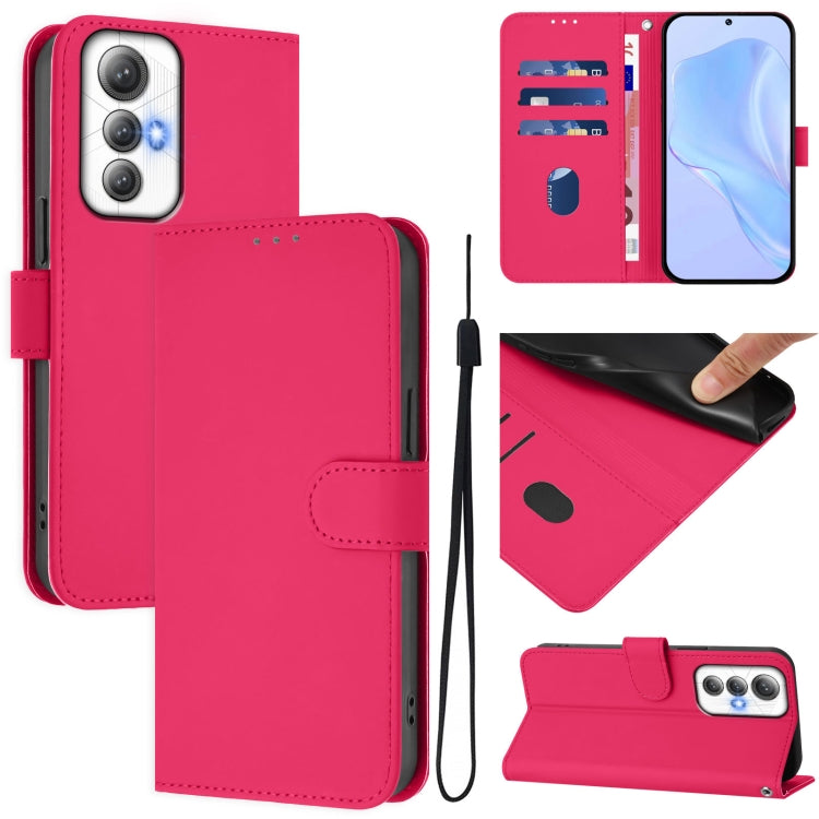 Skin Feel Solid Color Leather Phone Case with Lanyard, For Cubot Max 5, For Cubot A10