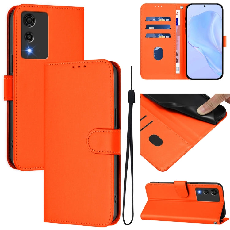 Skin Feel Solid Color Leather Phone Case with Lanyard, For Cubot Max 5, For Cubot A10