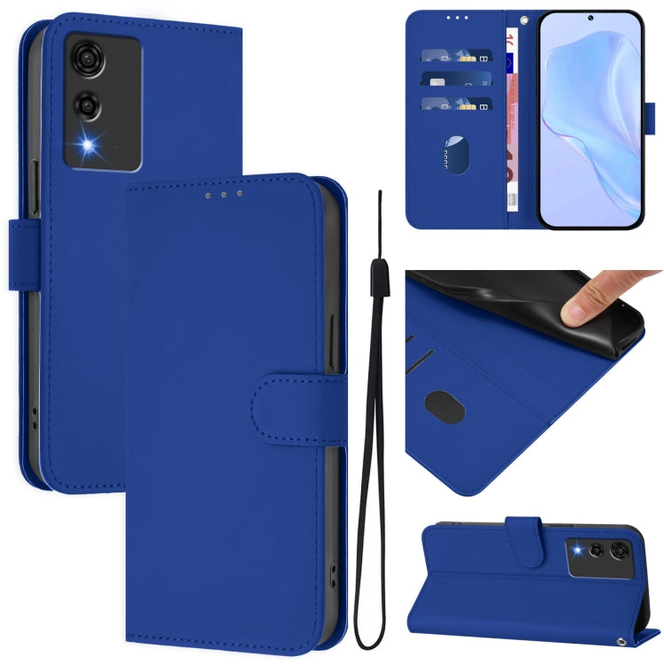 Skin Feel Solid Color Leather Phone Case with Lanyard, For Cubot Max 5, For Cubot A10