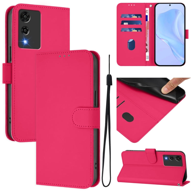Skin Feel Solid Color Leather Phone Case with Lanyard, For Cubot Max 5, For Cubot A10