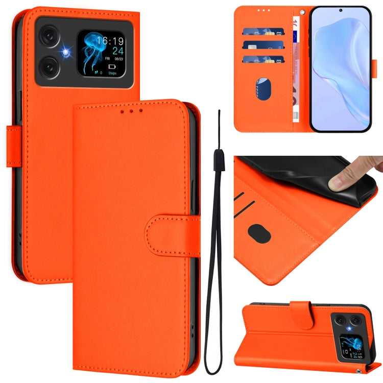 Skin Feel Solid Color Leather Phone Case with Lanyard, For Cubot A30, For Cubot A20