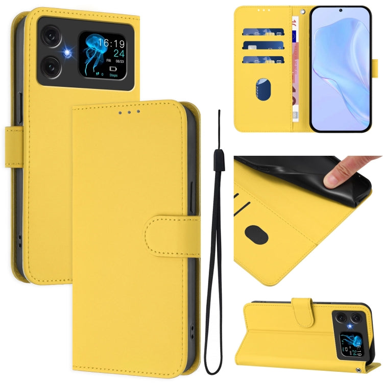 Skin Feel Solid Color Leather Phone Case with Lanyard, For Cubot A30, For Cubot A20