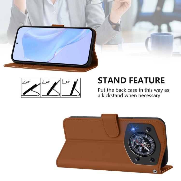 Skin Feel Solid Color Leather Phone Case with Lanyard, For Cubot A30, For Cubot A20