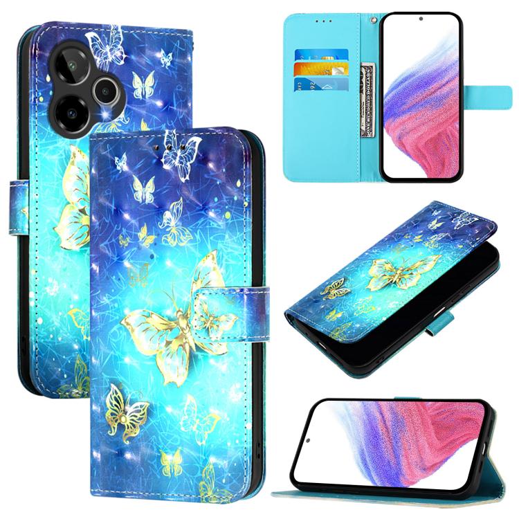 3D Painting Horizontal Flip Leather Phone Case, For Cricket Icon Plus 2026, For Cricket Icon 6