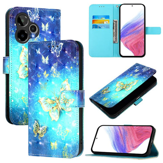 3D Painting Horizontal Flip Leather Phone Case, For Cricket Icon Plus 2026, For Cricket Icon 6