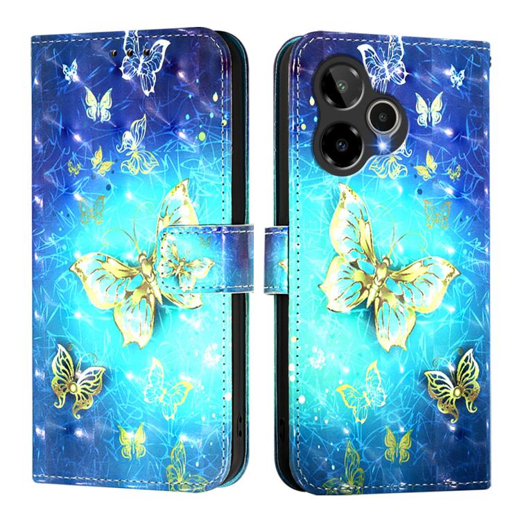 3D Painting Horizontal Flip Leather Phone Case, For Cricket Icon Plus 2026, For Cricket Icon 6