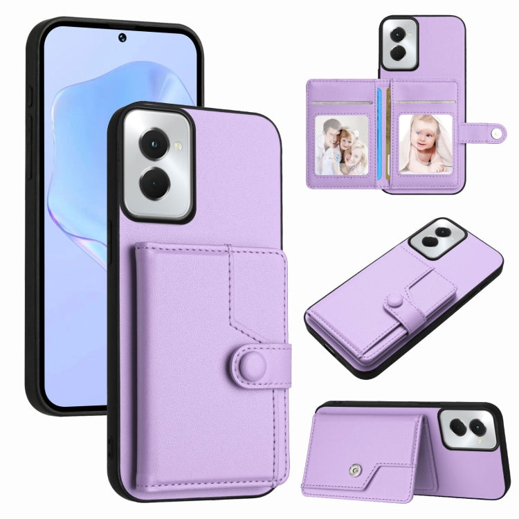Button Card Bag RFID Anti-theft Phone Case, For Motorola Moto G Play 4G 2024, For Motorola Moto G Power 5G 2024
