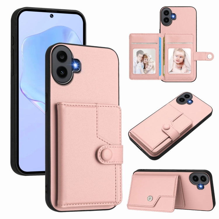 Button Card Bag RFID Anti-theft Phone Case, For Nothing CMF Phone 2 Pro, For Nothing Phone 3a, For Nothing Phone 3a Pro, For Nothing CMF Phone 1, For Nothing Phone 2a