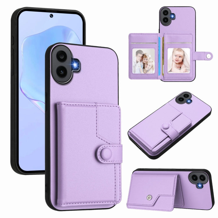 Button Card Bag RFID Anti-theft Phone Case, For Nothing CMF Phone 2 Pro, For Nothing Phone 3a, For Nothing Phone 3a Pro, For Nothing CMF Phone 1, For Nothing Phone 2a