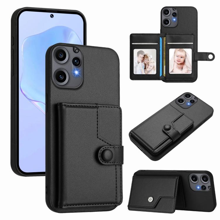 Button Card Bag RFID Anti-theft Phone Case, For Nothing CMF Phone 2 Pro, For Nothing Phone 3a, For Nothing Phone 3a Pro, For Nothing CMF Phone 1, For Nothing Phone 2a