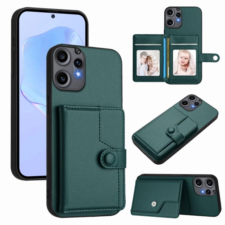 Button Card Bag RFID Anti-theft Phone Case, For Nothing CMF Phone 2 Pro, For Nothing Phone 3a, For Nothing Phone 3a Pro, For Nothing CMF Phone 1, For Nothing Phone 2a