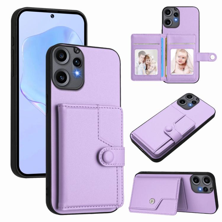 Button Card Bag RFID Anti-theft Phone Case, For Nothing CMF Phone 2 Pro, For Nothing Phone 3a, For Nothing Phone 3a Pro, For Nothing CMF Phone 1, For Nothing Phone 2a