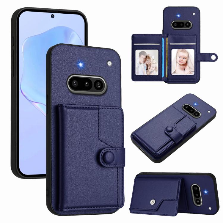 Button Card Bag RFID Anti-theft Phone Case, For Nothing CMF Phone 2 Pro, For Nothing Phone 3a, For Nothing Phone 3a Pro, For Nothing CMF Phone 1, For Nothing Phone 2a