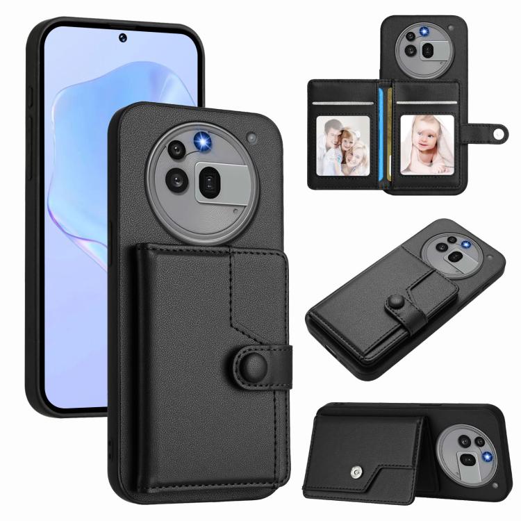 Button Card Bag RFID Anti-theft Phone Case, For Nothing CMF Phone 2 Pro, For Nothing Phone 3a, For Nothing Phone 3a Pro, For Nothing CMF Phone 1, For Nothing Phone 2a
