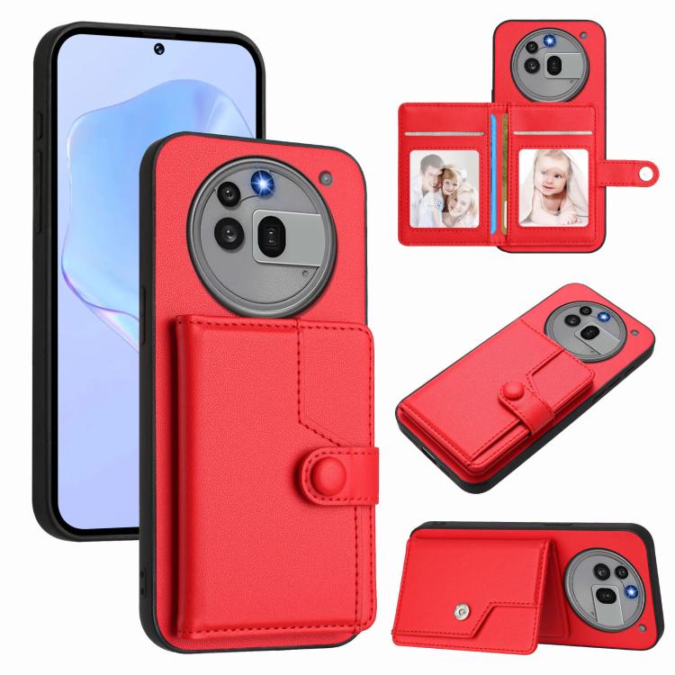 Button Card Bag RFID Anti-theft Phone Case, For Nothing CMF Phone 2 Pro, For Nothing Phone 3a, For Nothing Phone 3a Pro, For Nothing CMF Phone 1, For Nothing Phone 2a