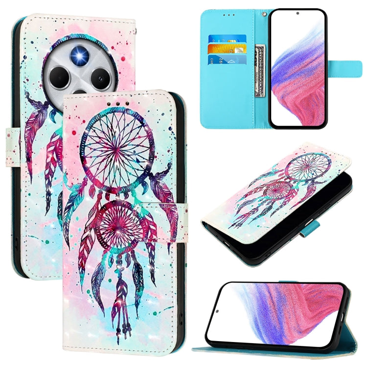 3D Painting Horizontal Flip Leather Phone Case, For Redmi Note 14 4G 163.25mm, For Redmi Note 14 5G, For Redmi Note 14 Pro 5G / 14 Pro+ 5G, For Redmi 14C 4G, For Redmi K70 Ultra 5G Global