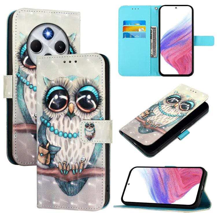 3D Painting Horizontal Flip Leather Phone Case, For Redmi Note 14 4G 163.25mm, For Redmi Note 14 5G, For Redmi Note 14 Pro 5G / 14 Pro+ 5G, For Redmi 14C 4G, For Redmi K70 Ultra 5G Global