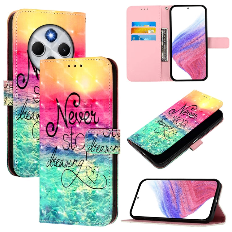 3D Painting Horizontal Flip Leather Phone Case, For Redmi Note 14 4G 163.25mm, For Redmi Note 14 5G, For Redmi Note 14 Pro 5G / 14 Pro+ 5G, For Redmi 14C 4G, For Redmi K70 Ultra 5G Global