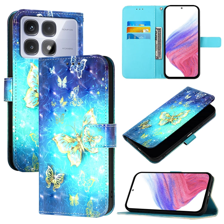 3D Painting Horizontal Flip Leather Phone Case, For Redmi Note 14 4G 163.25mm, For Redmi Note 14 5G, For Redmi Note 14 Pro 5G / 14 Pro+ 5G, For Redmi 14C 4G, For Redmi K70 Ultra 5G Global